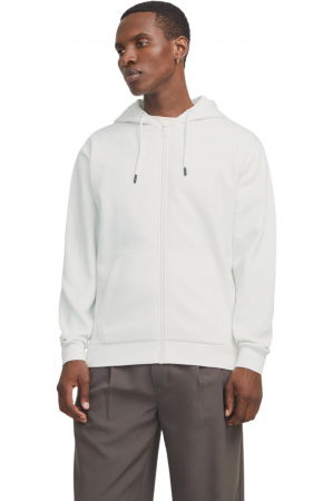 REDUCERI - Hanorac JACK &JONES Bradley Hood Zip - 12249342-Cloud Dancer