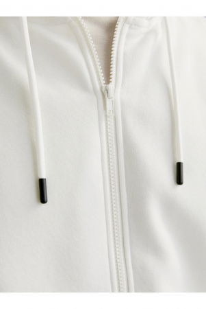 Hanorac JACK &JONES Bradley Hood Zip - 12249342-Cloud Dancer [4]