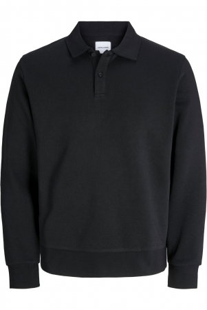 Bluza JACK &JONES Bradley Sweat Polo - 12278586-Black [0]