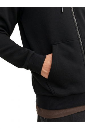Hanorac JACK &JONES Bradley Sweat Zip Hood - 12249342-Black [2]
