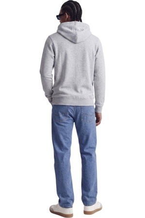 Hanorac JACK &JONES Bradley Sweat Zip Hood - 12249342-Light Grey Melange [1]