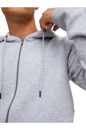 Hanorac JACK &JONES Bradley Sweat Zip Hood - 12249342-Light Grey Melange [4]