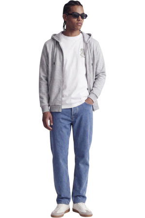 Hanorac JACK &JONES Bradley Sweat Zip Hood - 12249342-Light Grey Melange [6]