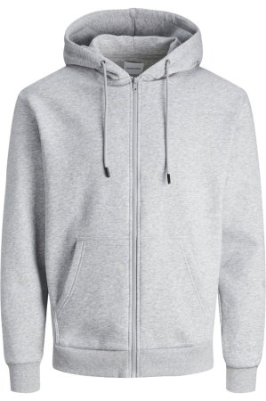 Hanorac JACK &JONES Bradley Sweat Zip Hood - 12249342-Light Grey Melange [2]