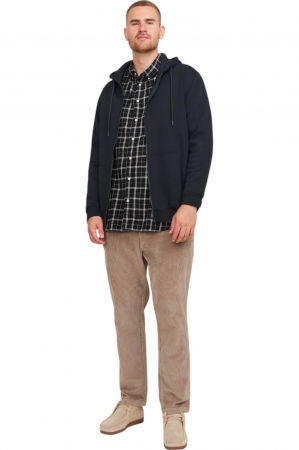 Hanorac JACK &JONES Bradley Zip Hood PLS - 12250596-Black [5]