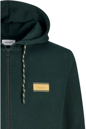 Hanorac JACK &JONES Buster Sweat Zip Hood Bts - 12298627-Scarab [2]