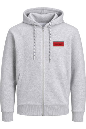HANORACE - Hanorac JACK &JONES Buster Sweat Zip Hood Bts - 12298627-White Melange