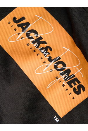 Bluza JACK &JONES Cole Print Sweat Crew JNR - 12289925-Black [2]