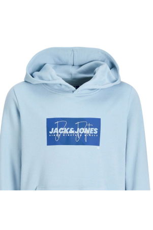 Hanorac JACK &JONES Cole Print Sweat Hood JNR - 12289920-Celestial Blue [2]