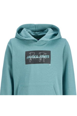 Hanorac JACK &JONES Cole Print Sweat Hood JNR - 12289920-Mineral Blue [2]