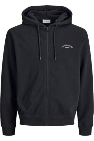 NOUTĂŢI - Hanorac JACK &JONES College Logo Zip Hood PLS - 12289689-Black