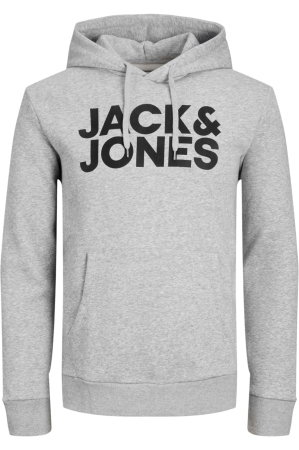 BĂRBAŢI - Hanorac JACK &JONES Corp Logo - 12152840-Light Grey Melange