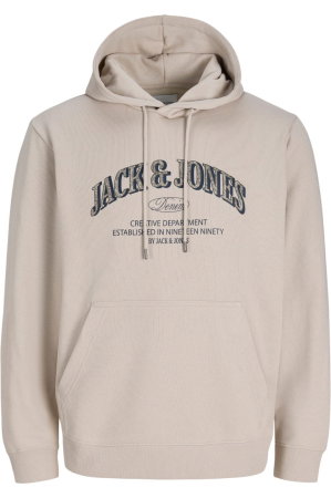 Hanorac JACK &JONES Denver Logo Sweat Hood - 12298730-Moonbeam [2]