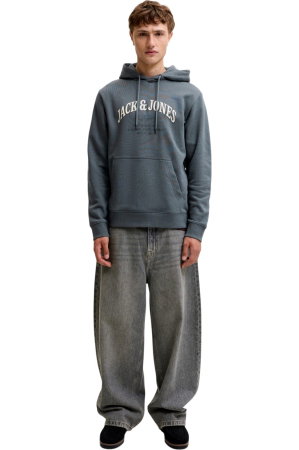 Hanorac JACK &JONES Denver Logo Sweat Hood - 12298730-Turbulence [5]