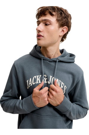 Hanorac JACK &JONES Denver Logo Sweat Hood - 12298730-Turbulence [4]