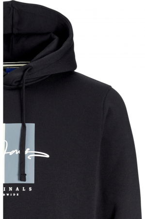 Hanorac JACK &JONES Frederiksberg Box Script Hood - 12274585-Black [2]