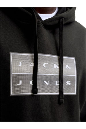 Hanorac JACK &JONES Fusion Box Sweat Hood - 12300984-Black [2]