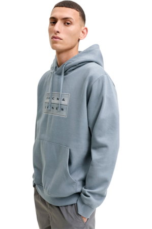 ÎMBRĂCĂMINTE - Hanorac JACK &JONES Fusion Box Sweat Hood - 12300984-Blue Mirage