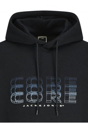 Hanorac JACK &JONES Fusion Branding Hood - 12284536-Black [1]