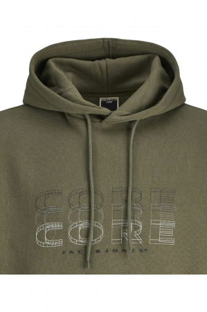 Hanorac JACK &JONES Fusion Branding Hood - 12284536-Grape Leaf [1]