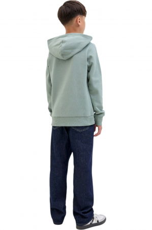 Hanorac JACK &JONES Geplas Sweat Hood JNR - 12279602-Iceberg Green [1]