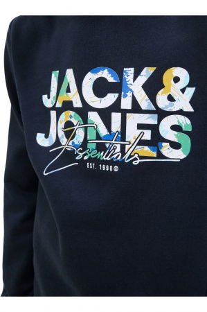 Hanorac JACK &JONES Geplas Sweat Hood JNR - 12279602-Sky Captain [3]