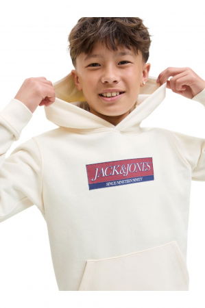 Hanorac JACK &JONES Inwood Block Branding JNR - 12284098-Antique White [1]