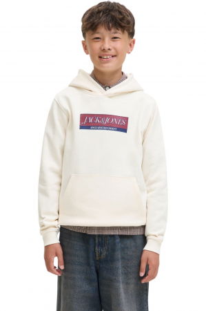 REDUCERI - Hanorac JACK &JONES Inwood Block Branding JNR - 12284098-Antique White