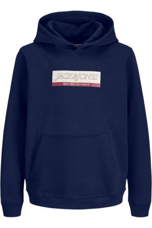 REDUCERI - Hanorac JACK &JONES Inwood Block Branding JNR - 12284098-Ocean Cavern
