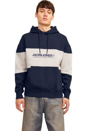 Hanorac JACK &JONES Legacy Block PO - 12256590-Navy Blazer [0]