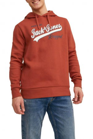 Hanorac JACK &JONES Logo 2 Colors - 12233597-Cinnabar [2]