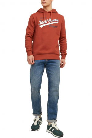 Hanorac JACK &JONES Logo 2 Colors - 12233597-Cinnabar [4]