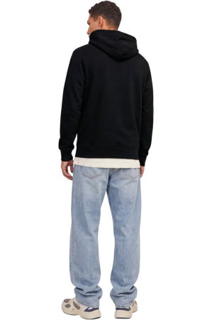 Hanorac JACK &JONES Munk Sweat Hood - 12298432-Black [1]
