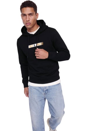 Hanorac JACK &JONES Munk Sweat Hood - 12298432-Black [3]