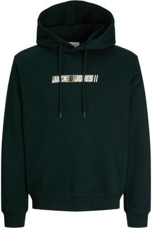 Hanorac JACK &JONES Munk Sweat Hood - 12298432-Scarab [2]