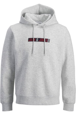 Hanorac JACK &JONES Munk Sweat Hood - 12298432-White Melange [2]