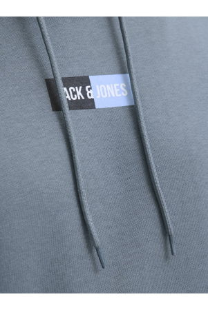 Hanorac JACK &JONES Pan Sweat Hood - 12278618-Stormy Weather [4]