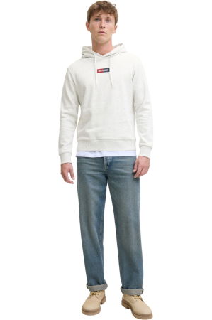 Hanorac JACK &JONES Pan Sweat Hood - 12278618-White Melange [5]
