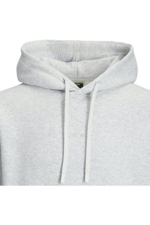 Hanorac JACK &JONES Point Badge Hood Bf - 12285665-White Melange [1]