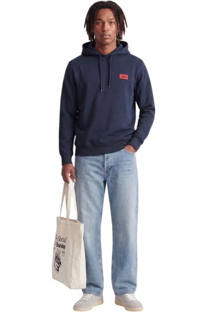 Hanorac JACK &JONES Rush Sweat Hood - 12298428-Navy Blazer [4]
