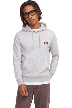 BĂRBAŢI - Hanorac JACK &JONES Rush Sweat Hood - 12298428-White Melange