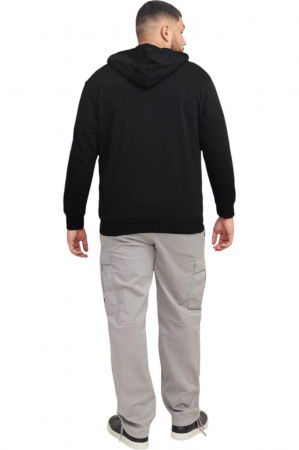 Hanorac JACK &JONES Simon Hood FZ PLS - 12274349-Black [1]