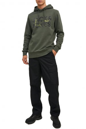 Hanorac JACK &JONES Tech Logo - 12216242-Forest Night [4]