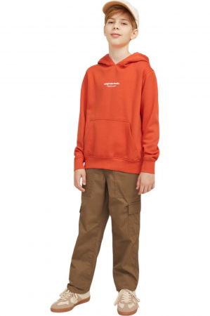 Hanorac JACK &JONES Vesterbro PO Hood JNR - 12242469-Summer Fig [4]