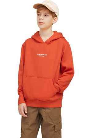 REDUCERI - Hanorac JACK &JONES Vesterbro PO Hood JNR - 12242469-Summer Fig