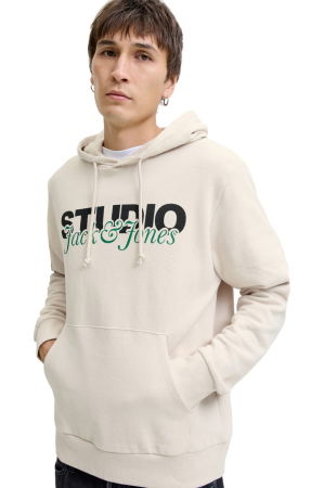 Hanorac JACK &JONES Yuki Sweat Hood BF - 12278611-Moonbeam [4]