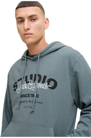 Hanorac JACK &JONES Yuki Sweat Hood BF - 12278611-Stormy Weather [4]