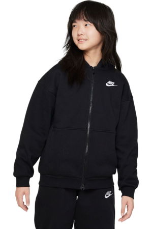 REDUCERI - Hanorac NIKE Club Fleece Oversized FZ HDY - FD2931-010