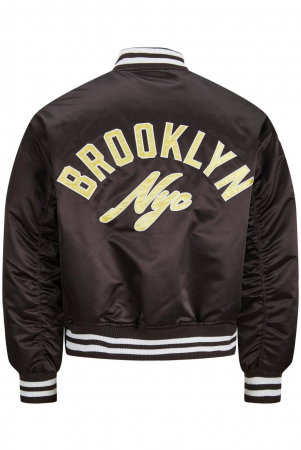 Jacheta JACK &JONES Baxter Bomber - 12246677-Chocolate [1]