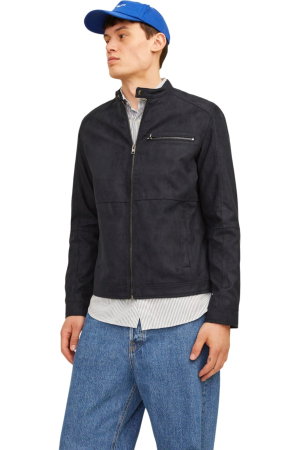 BĂRBAŢI - Jacheta JACK &JONES Dylan Biker - 12264806-Jet Black